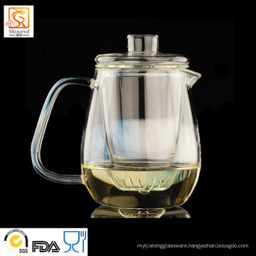 100% Hand Blown Borosilicate Glass Teapot